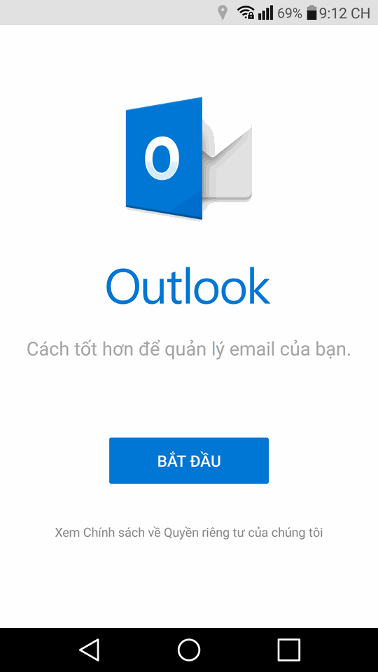 Hướng dẫn cấu hình Email Outlook trên điện thoại Android và IOS